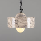 Seville Marbled Ceramic Mid-Century Modern Pendant Light