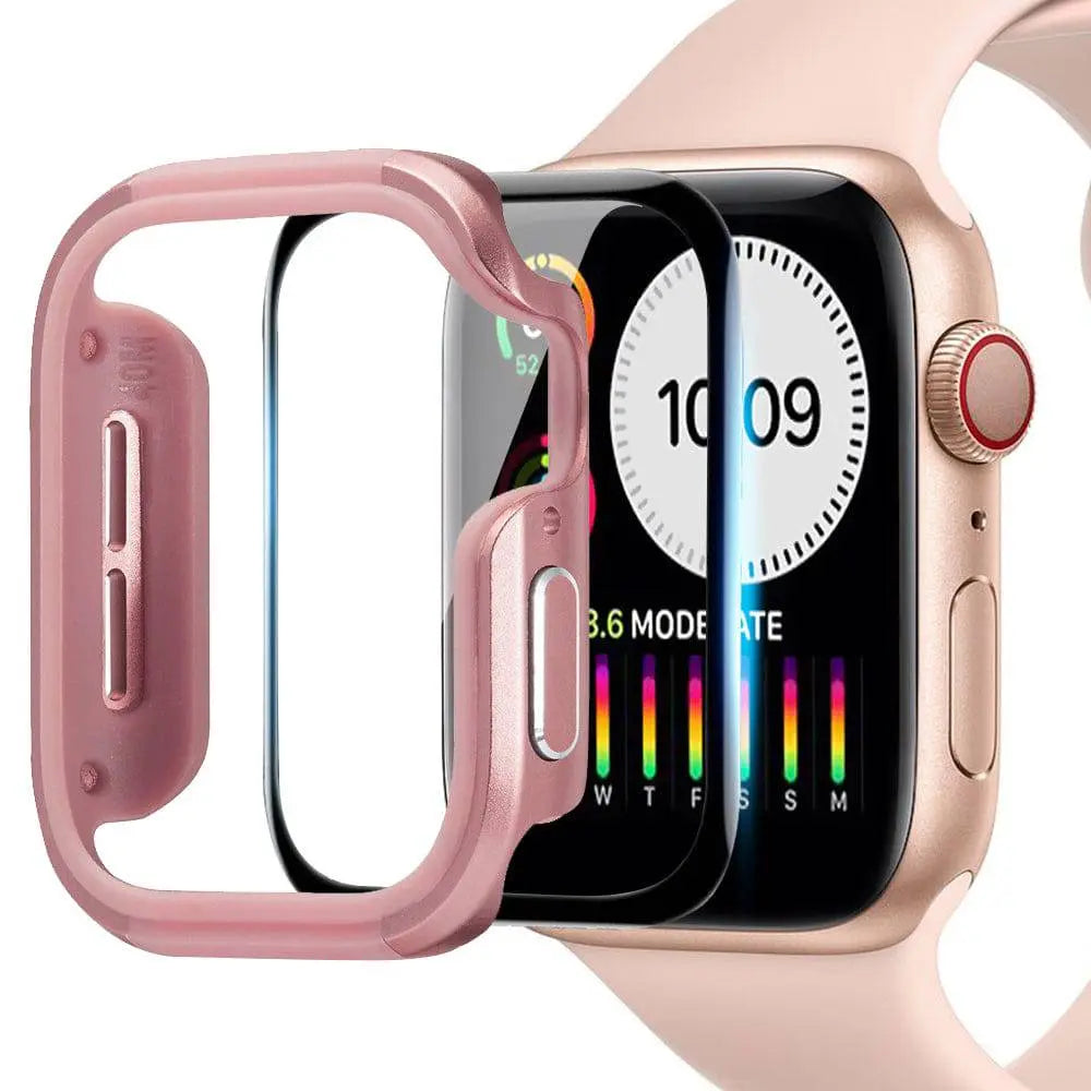 حافظة ألومنيوم تغطي ساعة Apple Watch Series 4 و5 بالكامل، بمقاس 40mm أو 44mm