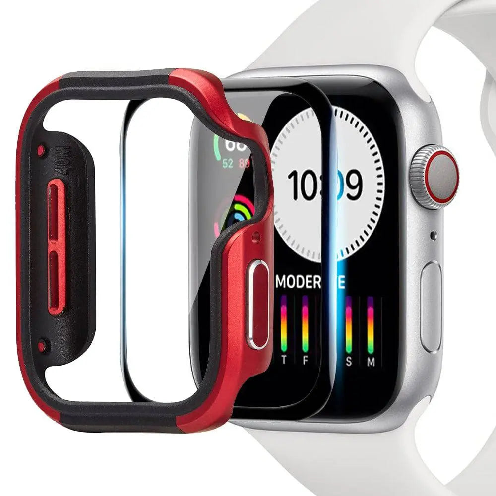 حافظة ألومنيوم تغطي ساعة Apple Watch Series 4 و5 بالكامل، بمقاس 40mm أو 44mm