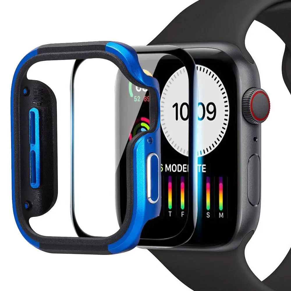 حافظة ألومنيوم تغطي ساعة Apple Watch Series 4 و5 بالكامل، بمقاس 40mm أو 44mm