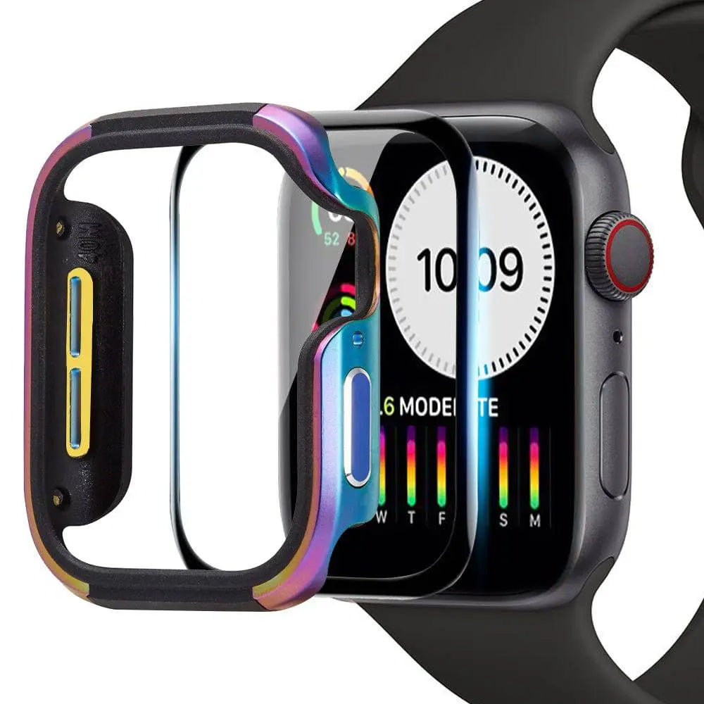 حافظة ألومنيوم تغطي ساعة Apple Watch Series 4 و5 بالكامل، بمقاس 40mm أو 44mm