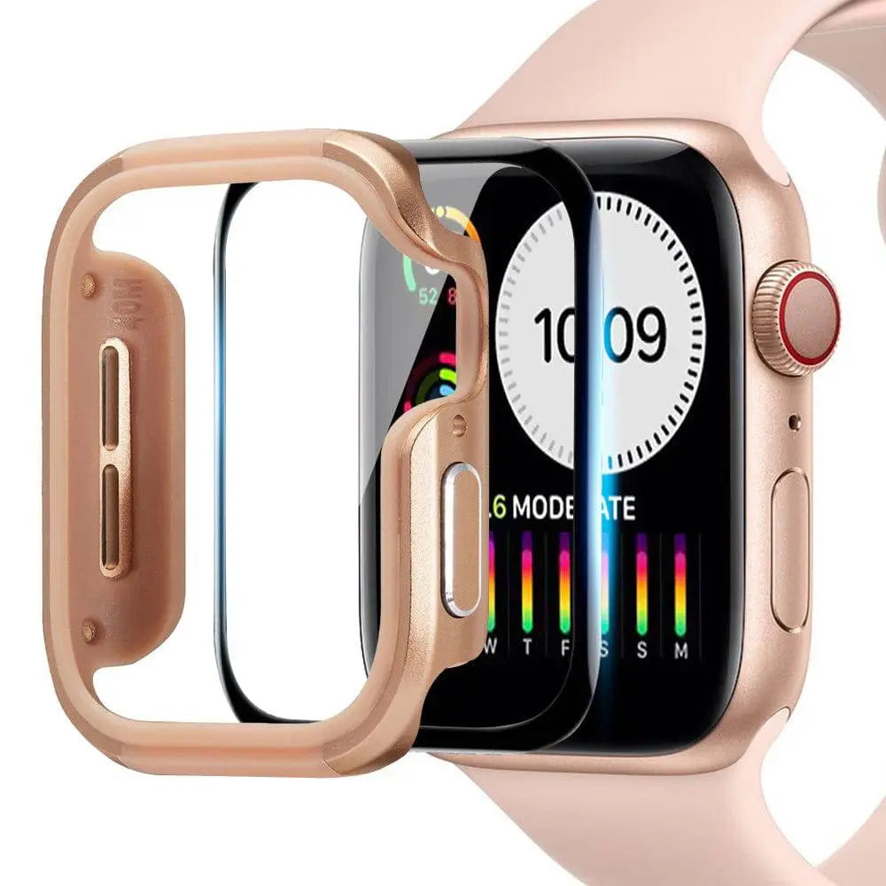 حافظة ألومنيوم تغطي ساعة Apple Watch Series 4 و5 بالكامل، بمقاس 40mm أو 44mm