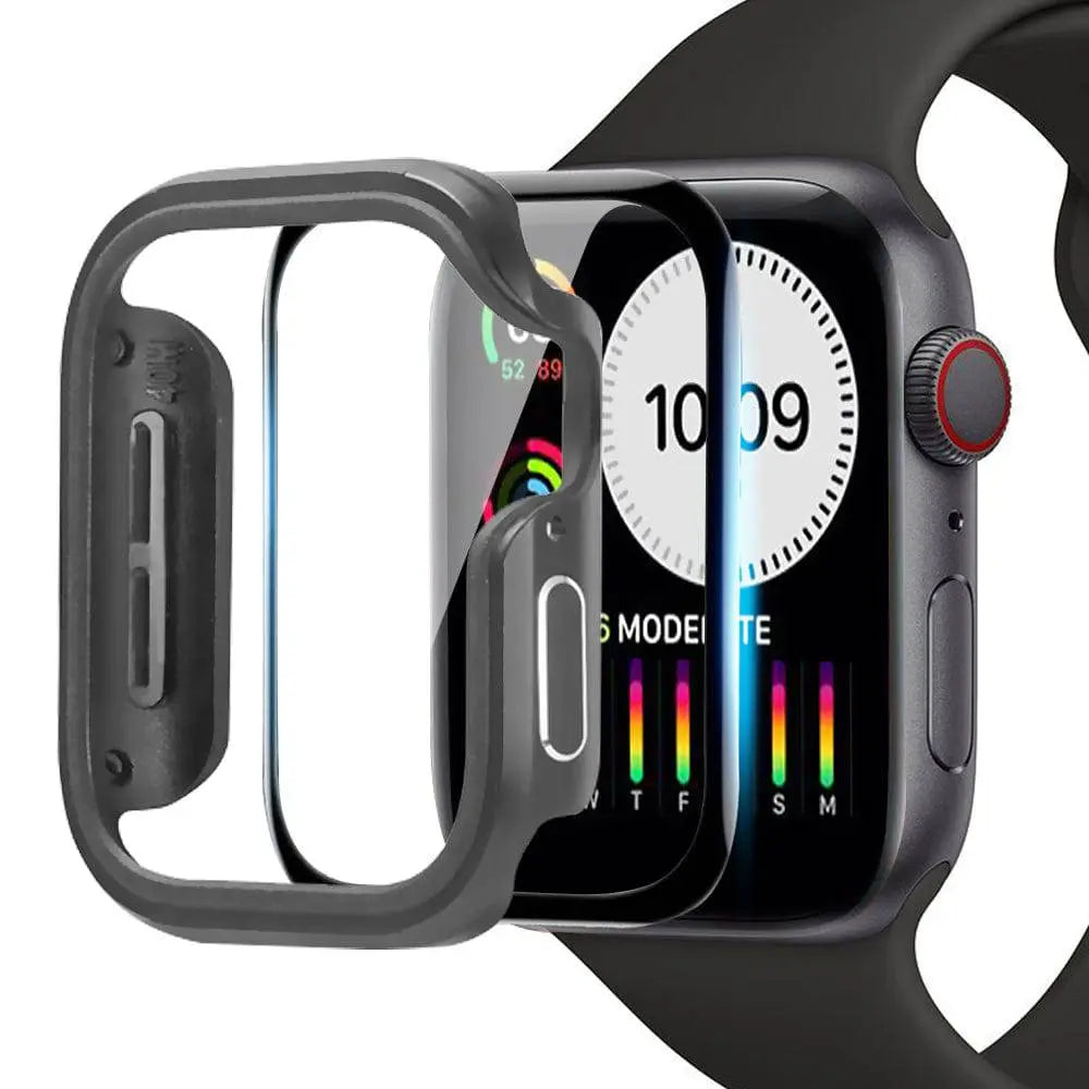 حافظة ألومنيوم تغطي ساعة Apple Watch Series 4 و5 بالكامل، بمقاس 40mm أو 44mm