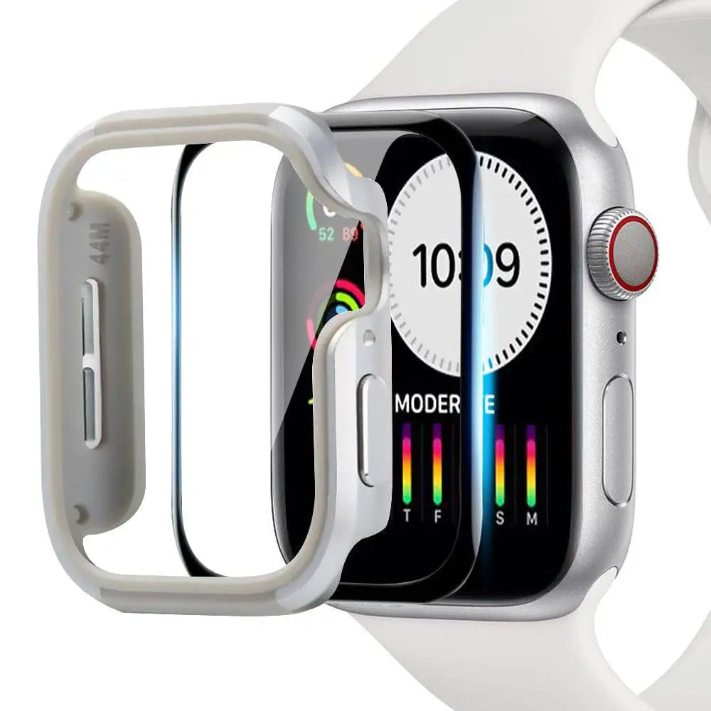 حافظة ألومنيوم تغطي ساعة Apple Watch Series 4 و5 بالكامل، بمقاس 40mm أو 44mm