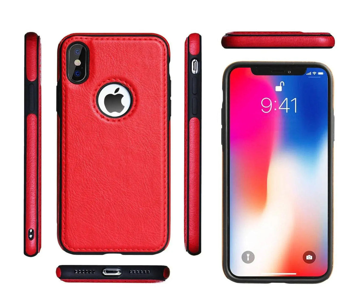 כיסוי עור בסגנון וינטג' ל-iPhone 6-XR — קצוות מוגבהים ואחיזה