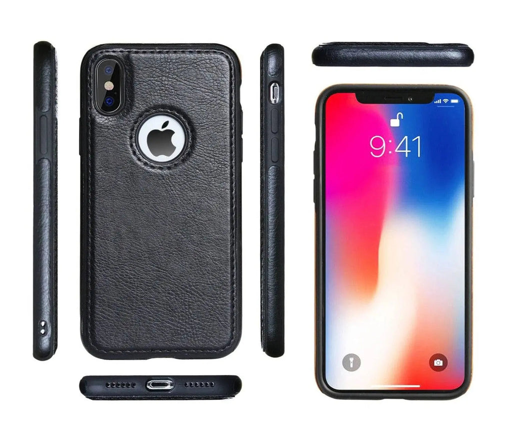 כיסוי עור בסגנון וינטג' ל-iPhone 6-XR — קצוות מוגבהים ואחיזה