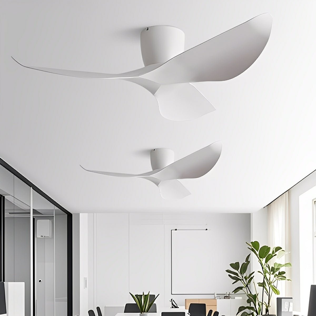 Deckenventilator mit reversiblem Gleichstrommotor, 38 Zoll – 6 Geschwindigkeiten, Fernbedienung