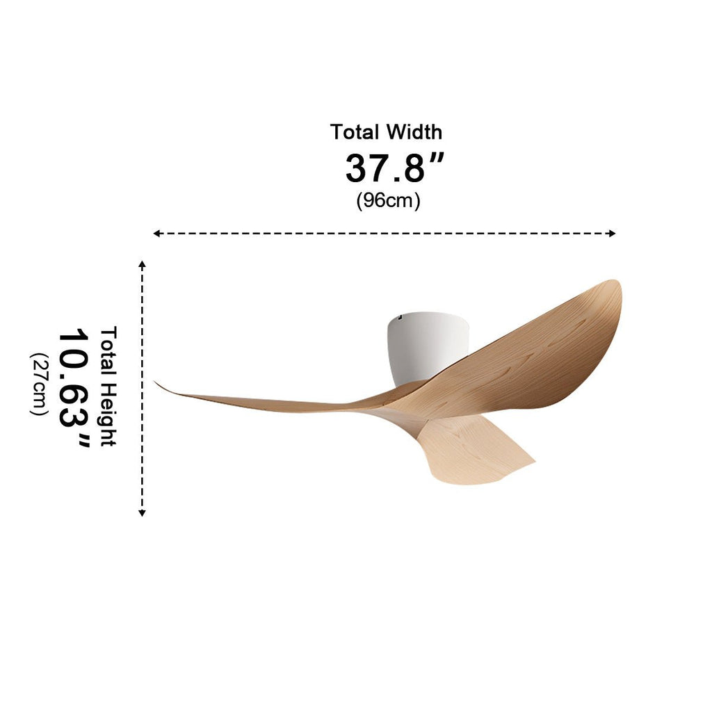 Deckenventilator mit reversiblem Gleichstrommotor, 38 Zoll – 6 Geschwindigkeiten, Fernbedienung