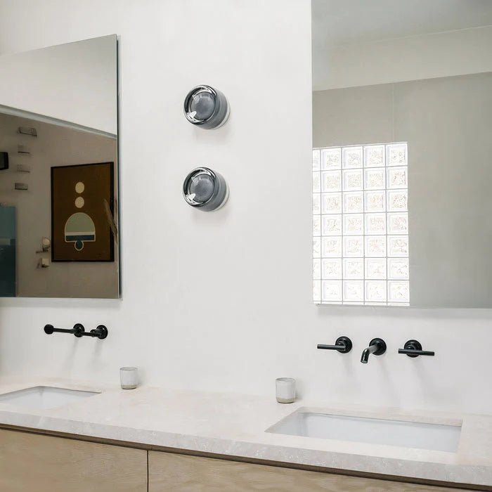 Designer Dimple Glass LED Wall Sconce for Modern Interiors - Euroselle