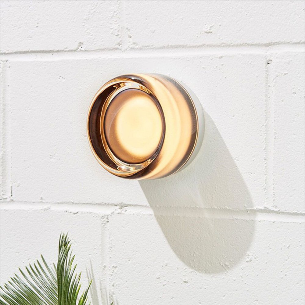 Designer Dimple Glass LED Wall Sconce for Modern Interiors - Euroselle