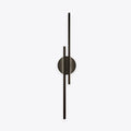 Minimalist Metal LED Wall Sconce — Modern Disc and Linear Rod Design