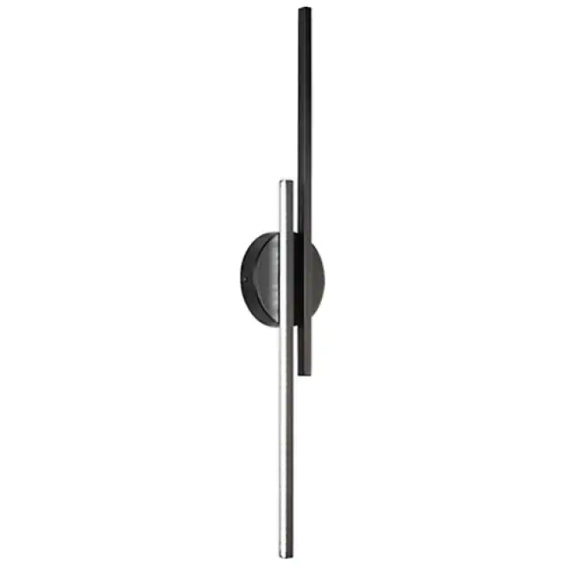 Minimalist Metal LED Wall Sconce — Modern Disc and Linear Rod Design