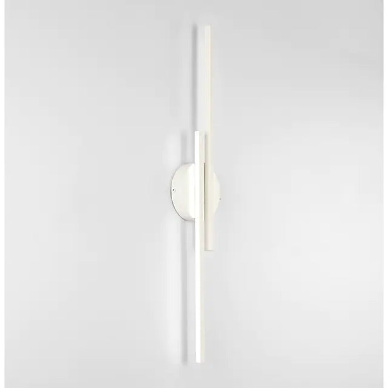 Minimalist Metal LED Wall Sconce — Modern Disc and Linear Rod Design