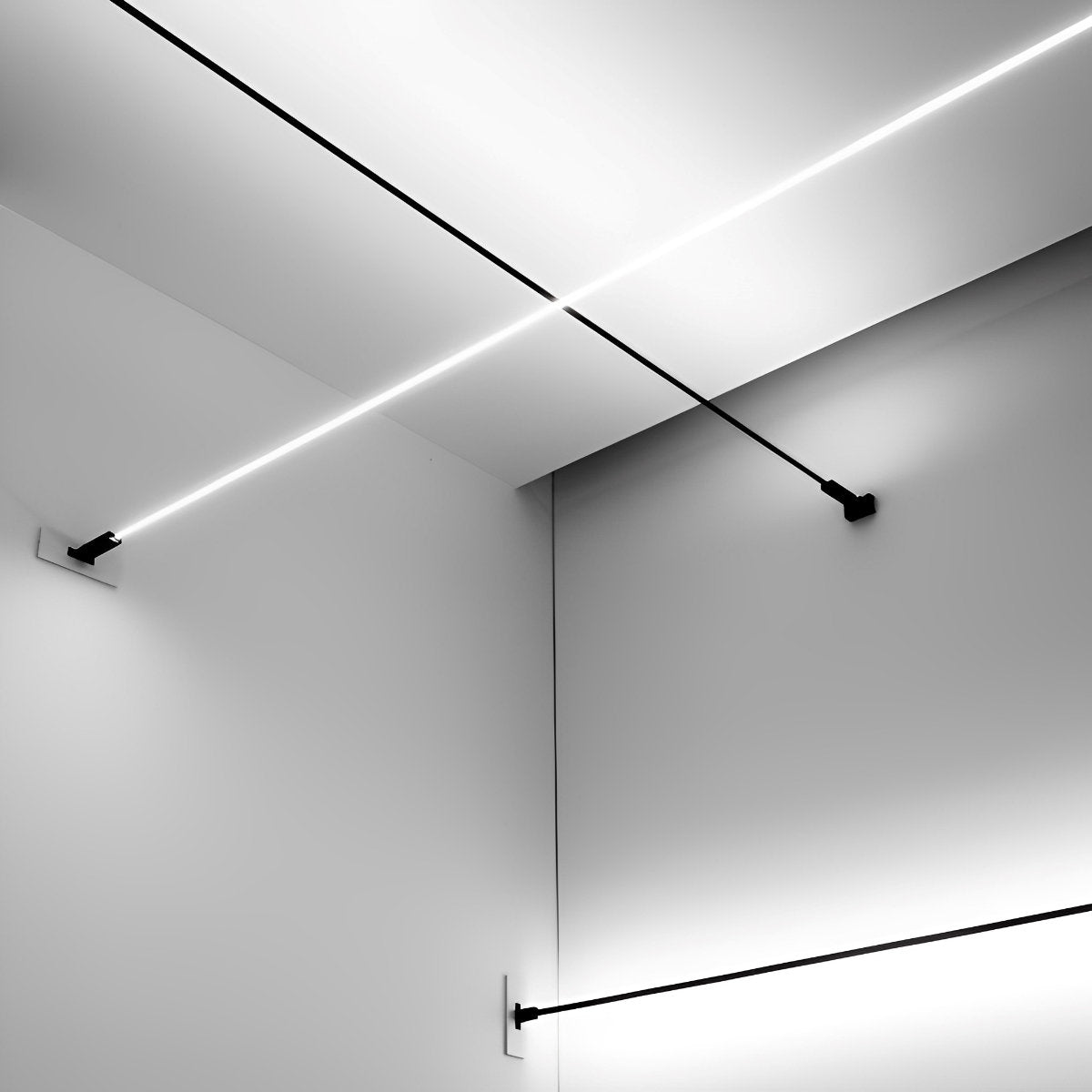 Drehbarer LED-Streifen – dimmbar, 13–33 Ft, Fernbedienung, Stahlschiene aus PVC