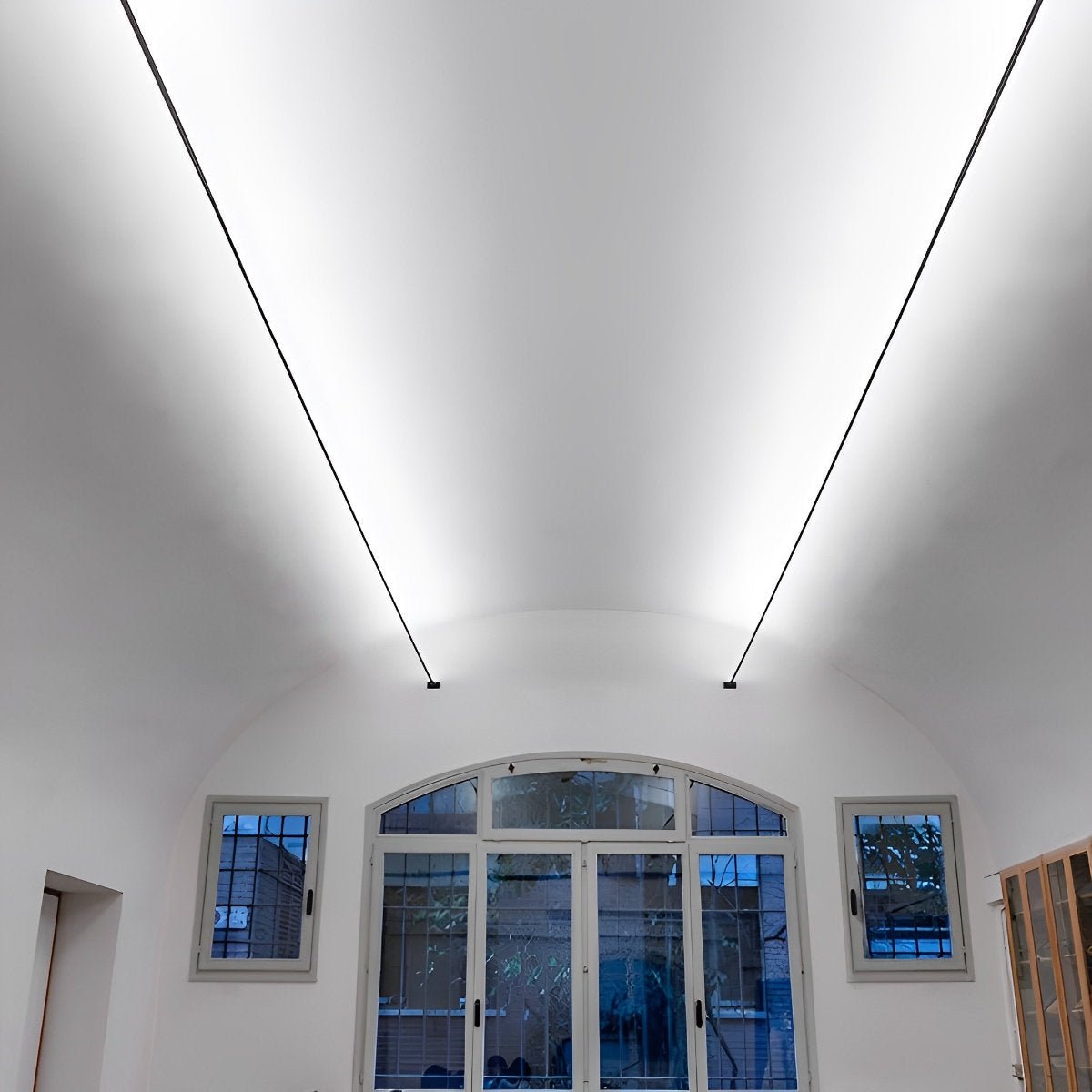 Drehbarer LED-Streifen – dimmbar, 13–33 Ft, Fernbedienung, Stahlschiene aus PVC