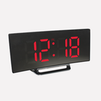 Modern Style Curved LED Digital Alarm Clock | Euroselle
