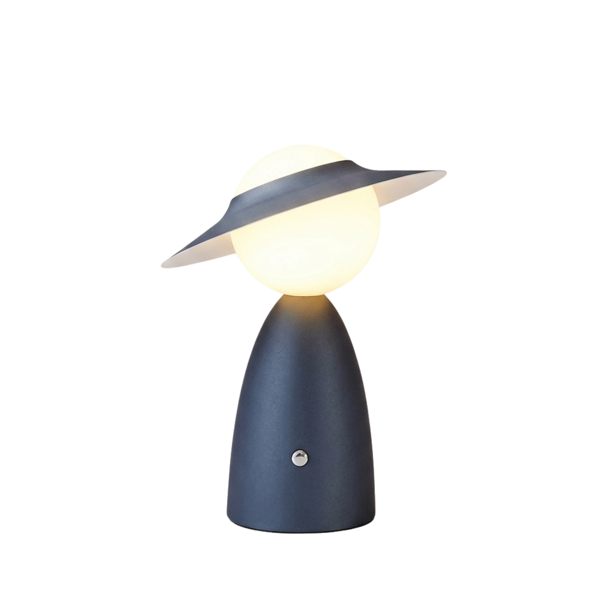 Lampe de chevet moderne — LED à intensité variable par contact, base de recharge sans fil pour téléphone