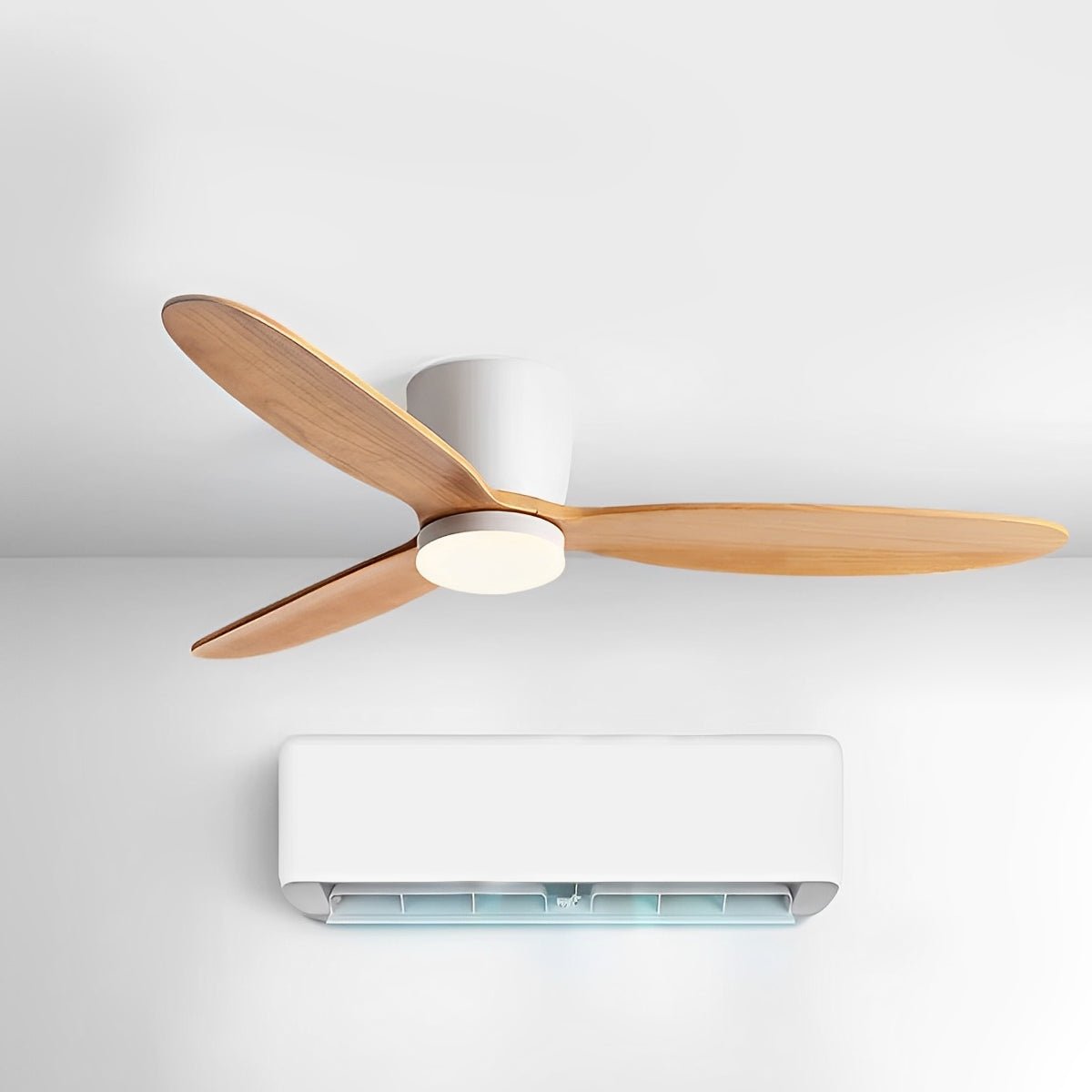 56 hüvelykes, faerezetes, kétoldalas mennyezeti ventilátor szabályozható fényerejű LED-világítással és távirányítóval - 6 sebességfokozatú DC-motor, 3 színhőmérséklet hálószobába, nappaliba és