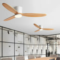 56 hüvelykes, faerezetes, kétoldalas mennyezeti ventilátor szabályozható fényerejű LED-világítással és távirányítóval - 6 sebességfokozatú DC-motor, 3 színhőmérséklet hálószobába, nappaliba és