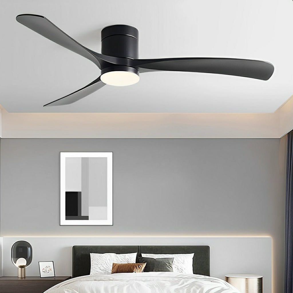 Omkeerbare DC-plafondventilator, 38-56 inch, led, afstandsbediening met 6 snelheden