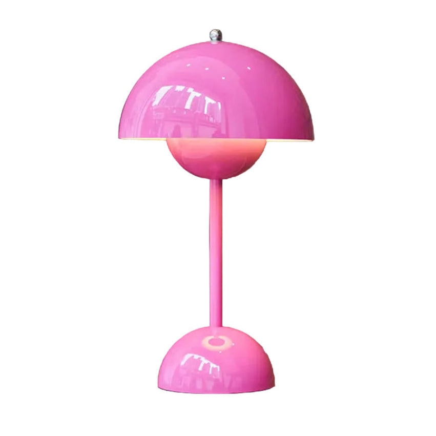 Dobíjecí bezdrátová stolní lampa s dotykovým stmívačem – 3 úrovně jasu, teplé LED světlo, retro květinový design na noční stolek, do obývacího pokoje a | Thomler