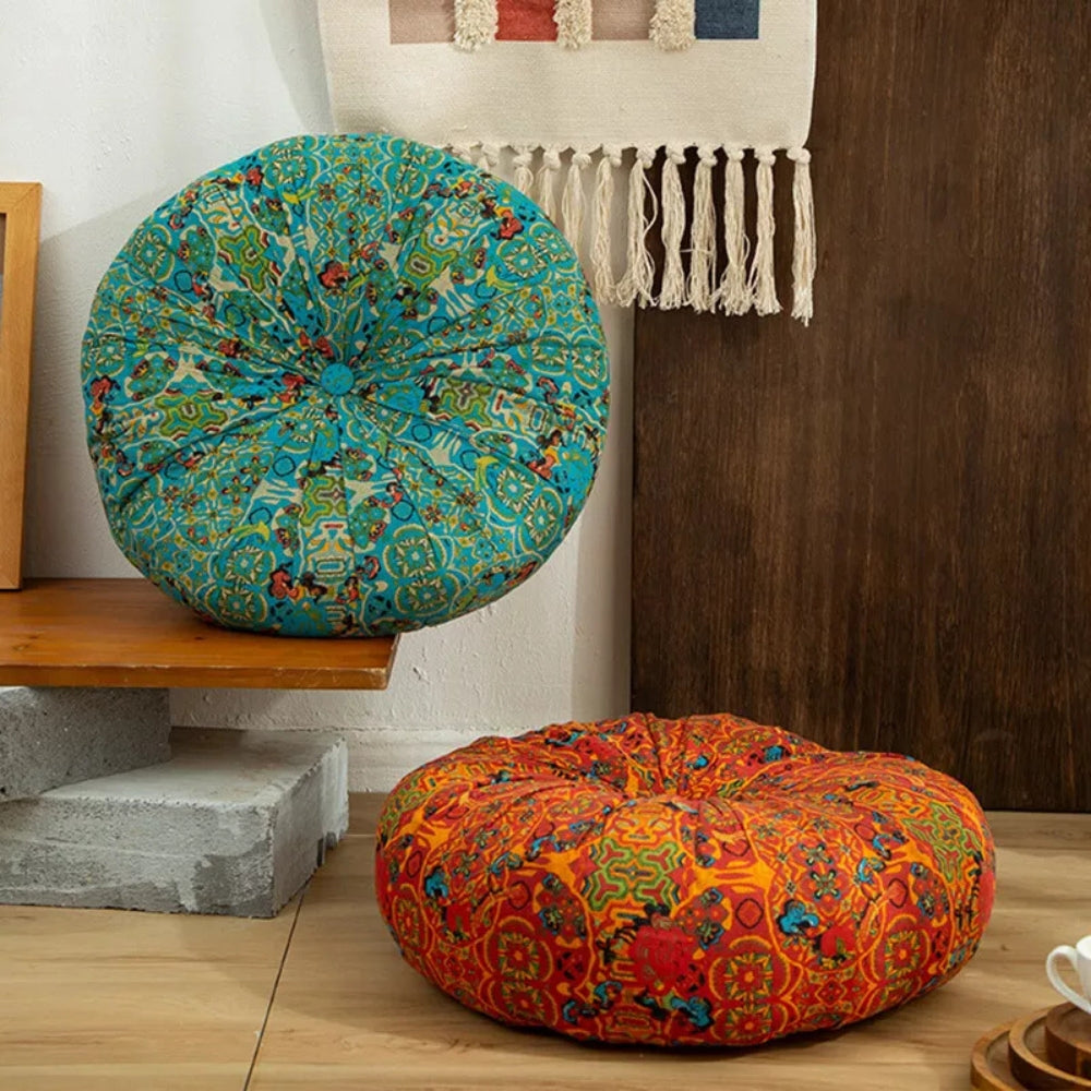 Moroccan-Inspired Plush Meditation Cushion | Euroselle