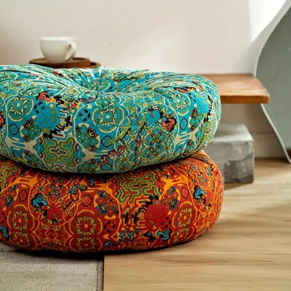 Moroccan-Inspired Plush Meditation Cushion | Euroselle