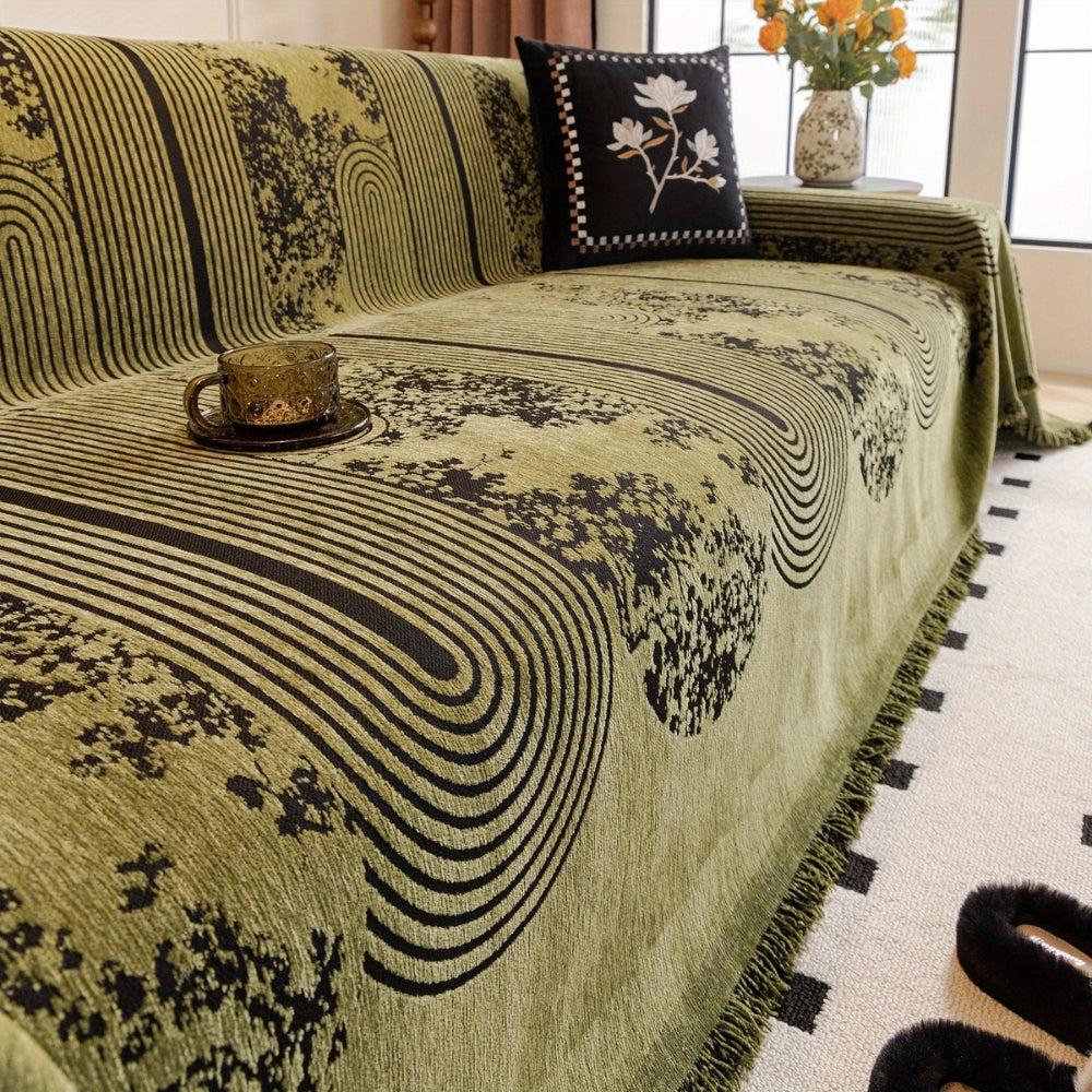 Mosaic Lines Pattern Sofa Cover | Euroselle