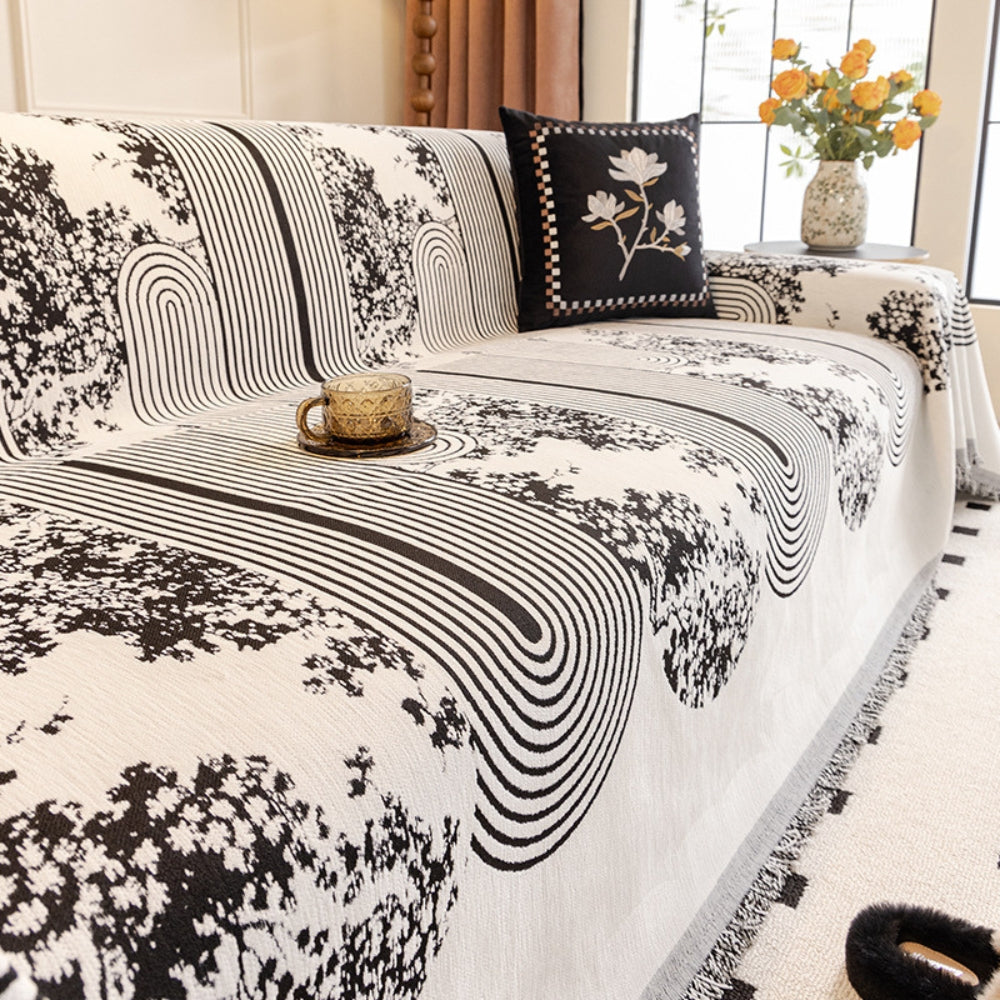 Mosaic Lines Pattern Sofa Cover | Euroselle