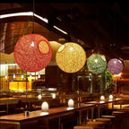 Multi-Colored LED Restaurant Pendant Ball Lights