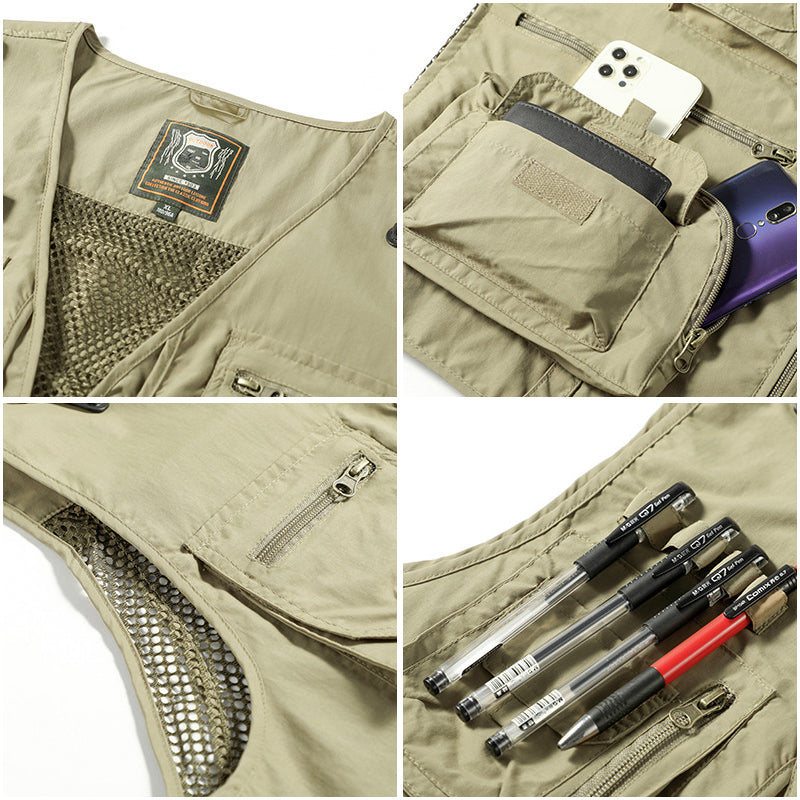 Multi Pocket Summer Vest | Euroselle
