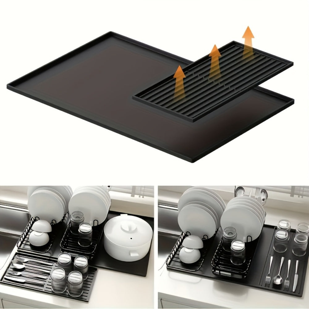 Multifunctional Silicone Coffee Bar Mat with Drainage | Euroselle