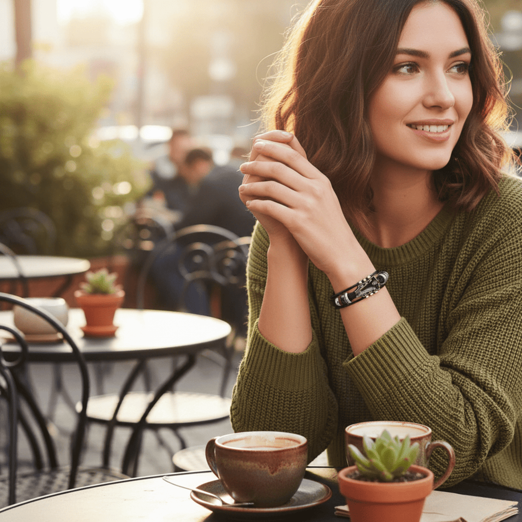 MUSIKSTRUM – Leather Bracelet with Guitar-Inspired Design | Euroselle