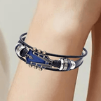 MUSIKSTRUM – Leather Bracelet with Guitar-Inspired Design | Euroselle