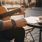 MUSIKSTRUM – Leather Bracelet with Guitar-Inspired Design | Euroselle