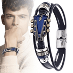 MUSIKSTRUM – Leather Bracelet with Guitar-Inspired Design | Euroselle
