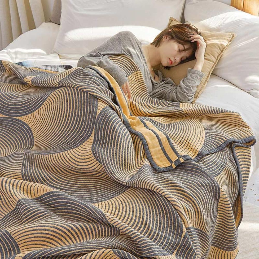 Muslin Reversible Cotton Blanket | Euroselle