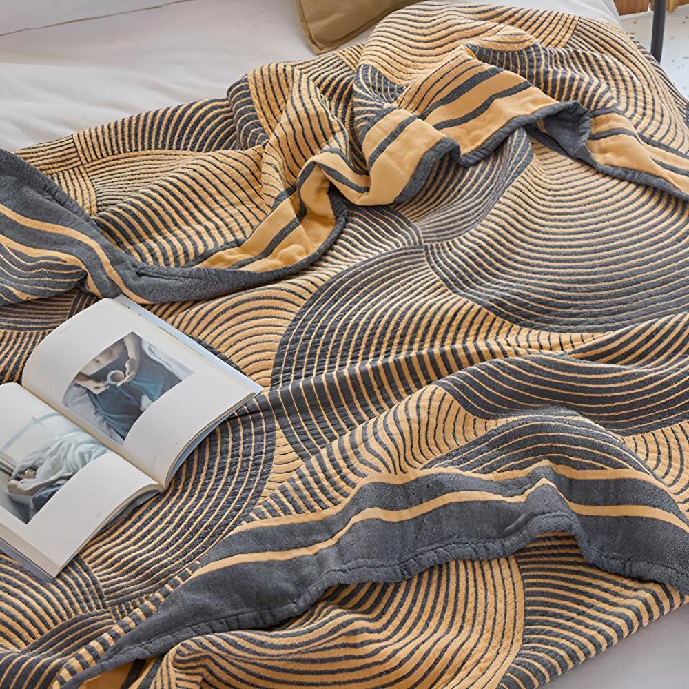 Muslin Reversible Cotton Blanket | Euroselle