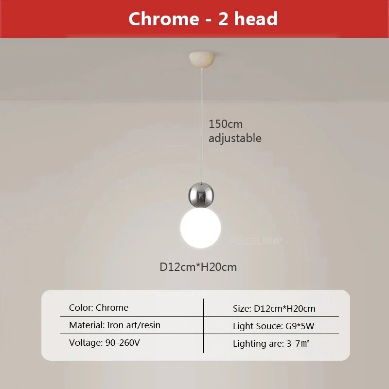 OrbGlo - Sphere pendant light