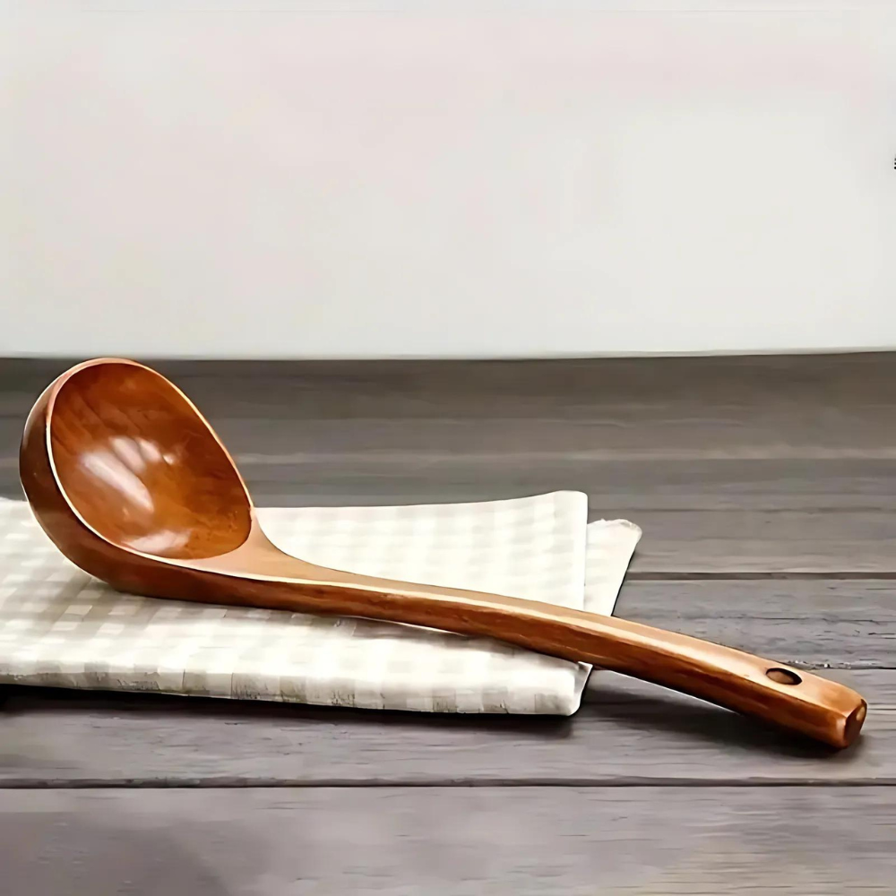 Natural Wooden Soup Spoon - 1pc | Euroselle