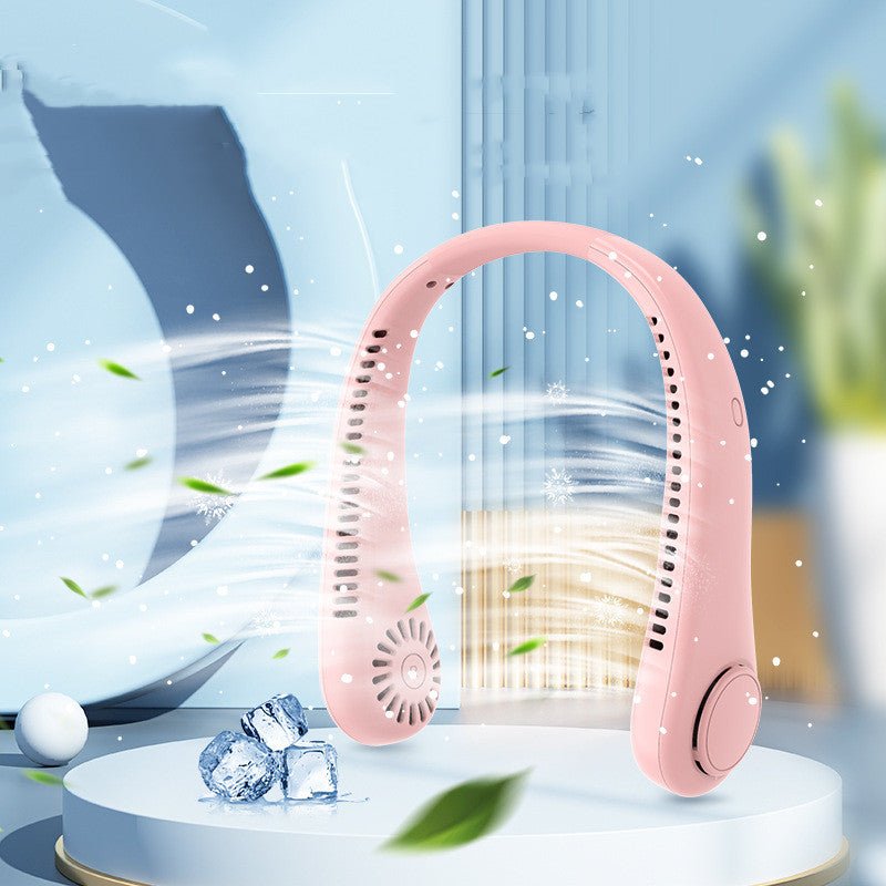 Rechargeable Bladeless Neck Fan — Hands-Free Wearable Cooler
