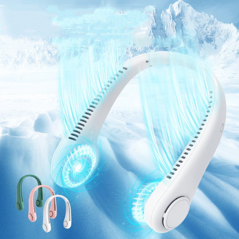 Rechargeable Bladeless Neck Fan — Hands-Free Wearable Cooler