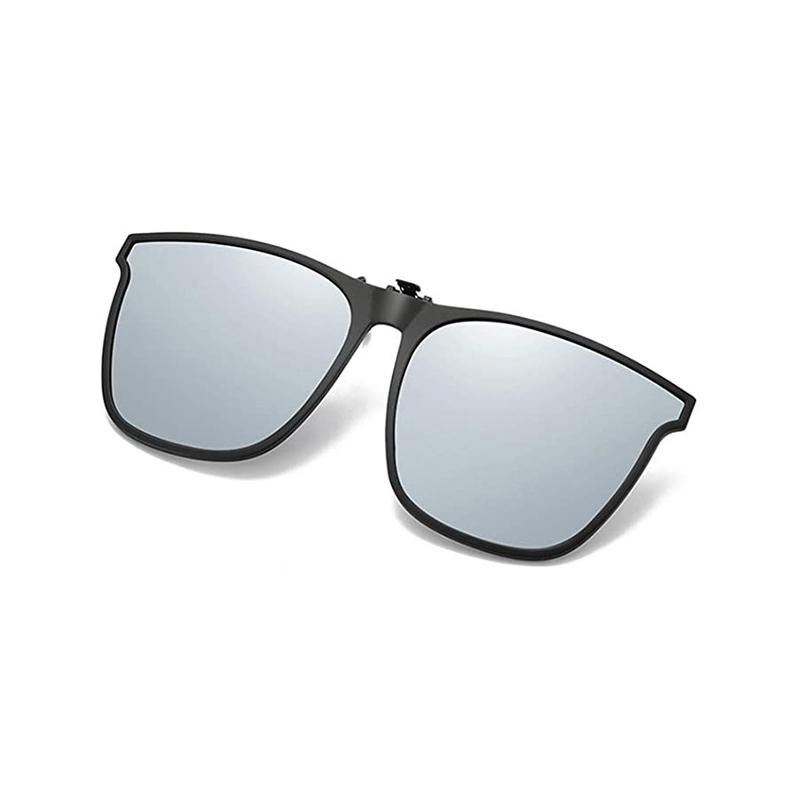 Clip-On Polarized Flip-Up Sunglasses for Prescription Glasses, UV400