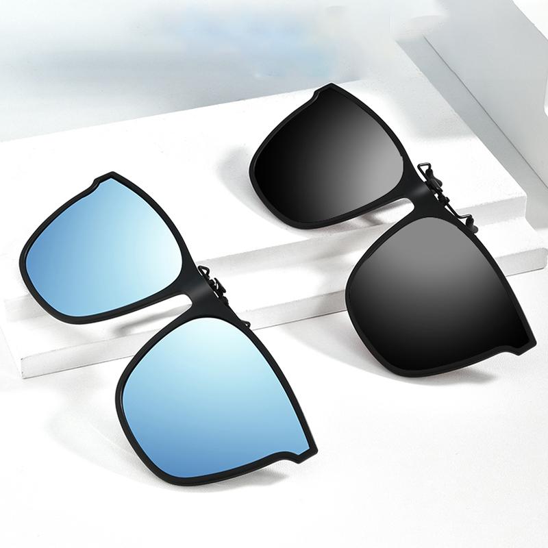 Clip-On Polarized Flip-Up Sunglasses for Prescription Glasses, UV400