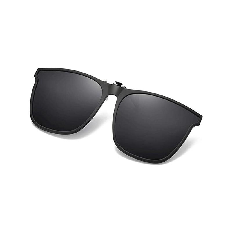 Clip-On Polarized Flip-Up Sunglasses for Prescription Glasses, UV400