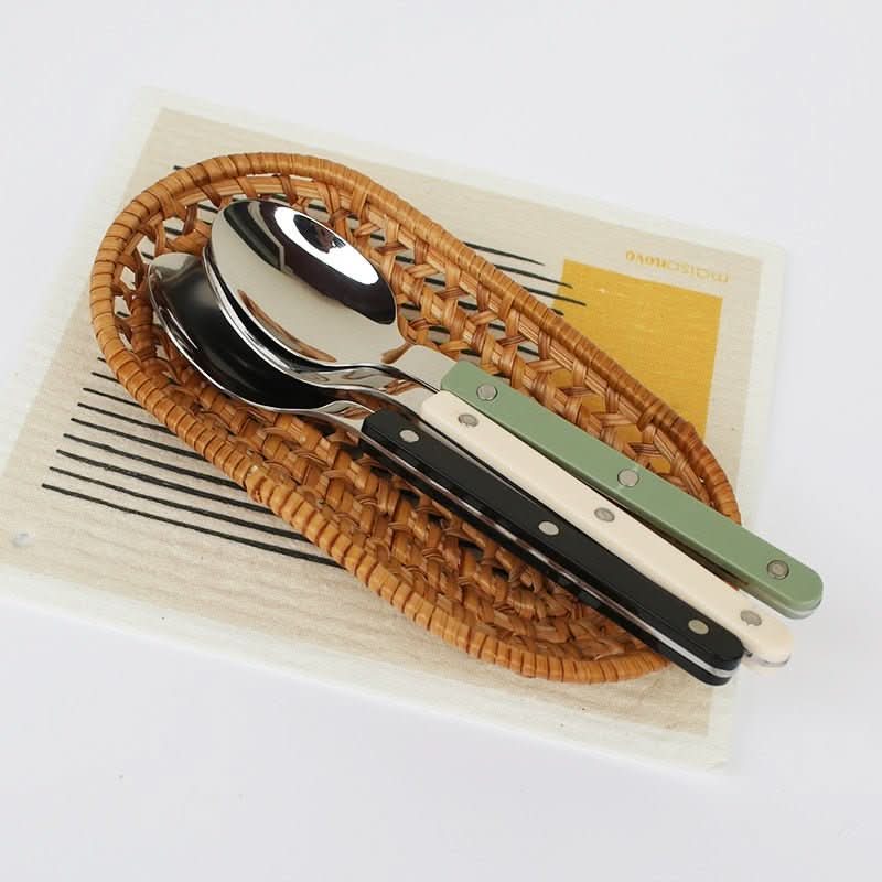 24-Piece Stainless Steel Flatware Set for 6, Engraved & Dishwasher Safe