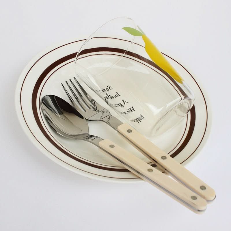 24-Piece Stainless Steel Flatware Set for 6, Engraved & Dishwasher Safe