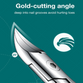 Heavy-Duty Stainless Steel Toenail Clippers — Extra-Wide Jaw