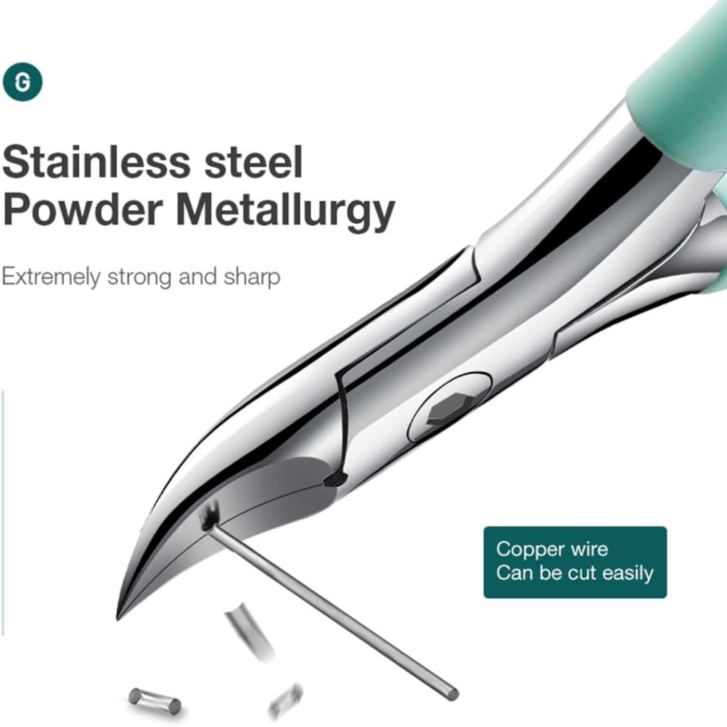 Heavy-Duty Stainless Steel Toenail Clippers — Extra-Wide Jaw