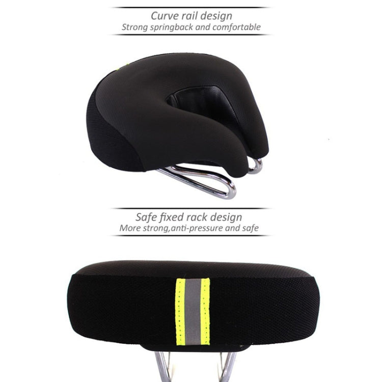 Sella sdoppiata per bicicletta con imbottitura extra — design senza pressione